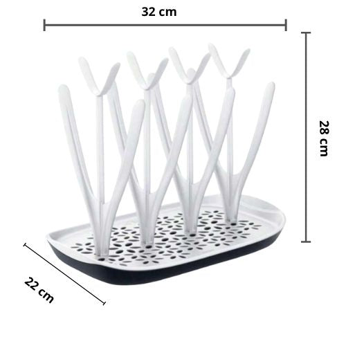 Egouttoir pour biberons compact et élégant: jusqu'à 8 biberons